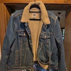 Levi's Blue Denim Jacket with Sherpa Lining
